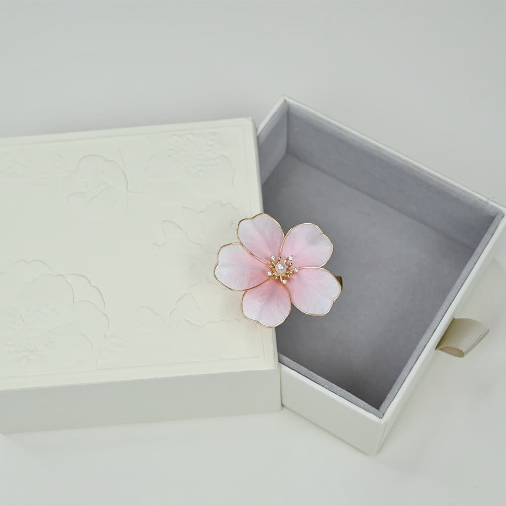 Handmade Ronghua-Cherry Blossom Hair Clip