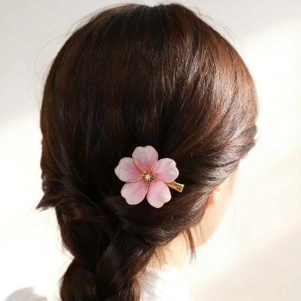 Handmade Ronghua-Cherry Blossom Hair Clip