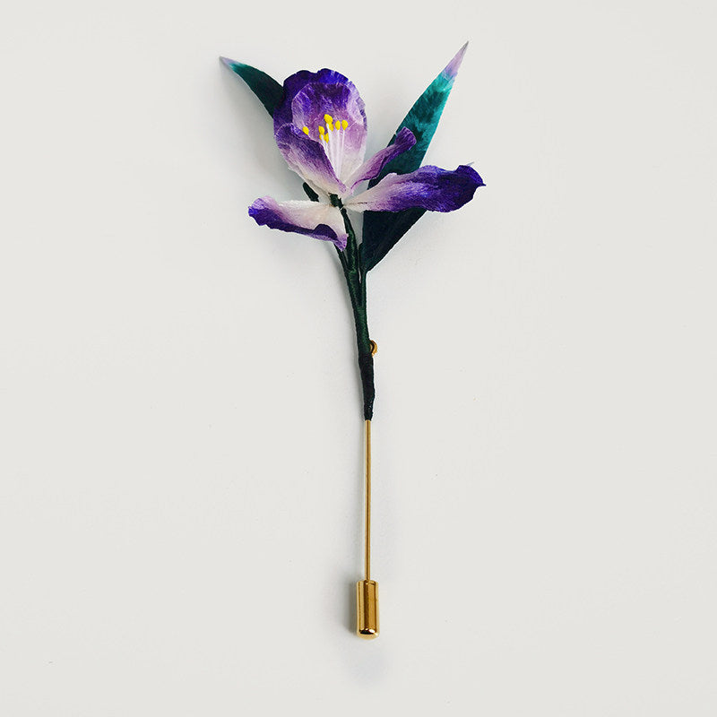Handmade Ronghua- Purple Iris