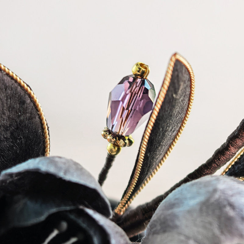 Handmade Ronghua-Ink Blossom Hairpin