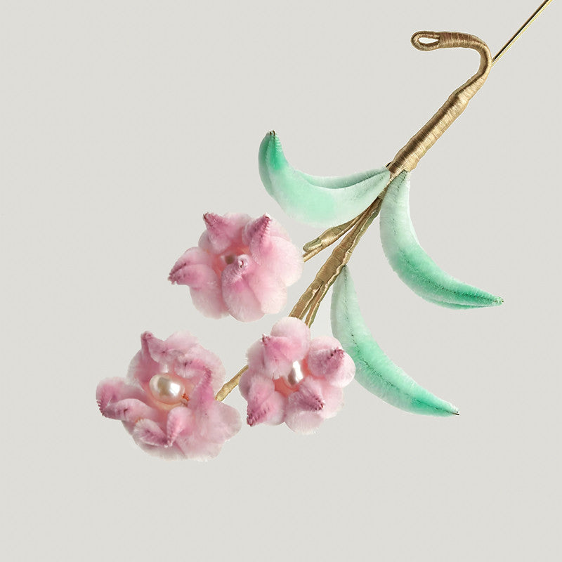 Handmade Ronghua- Lily of the Valley Brooch