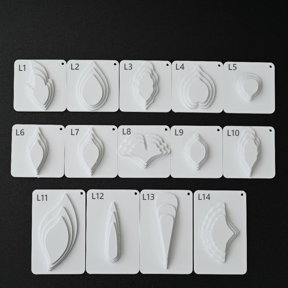 Wire Shaping Templates for Leaf Forms — 3-in-1 Mold for Ronghua & Filigree