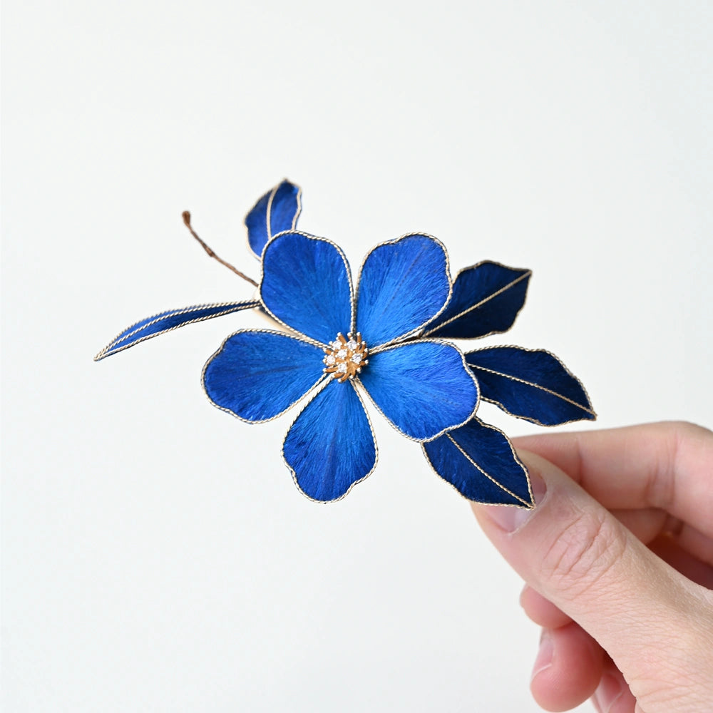 Ronghua DIY Kit--Royal Blue Flower