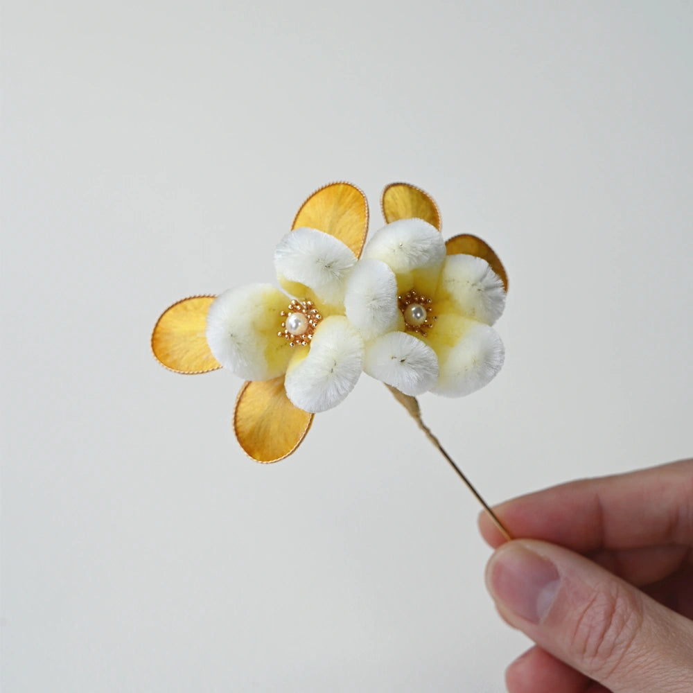 Handmade Ronghua-Gold Velvet flower