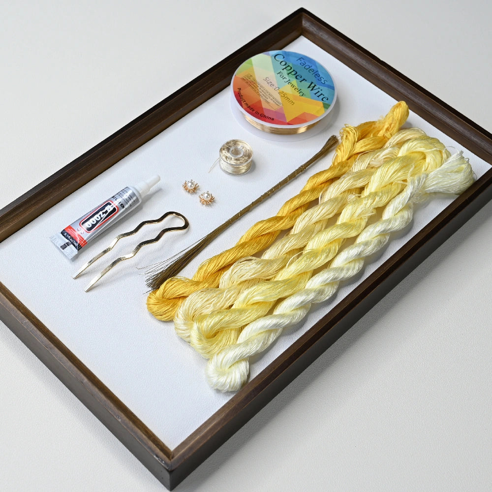 Ronghua DIY Kit-Gold Velvet flower