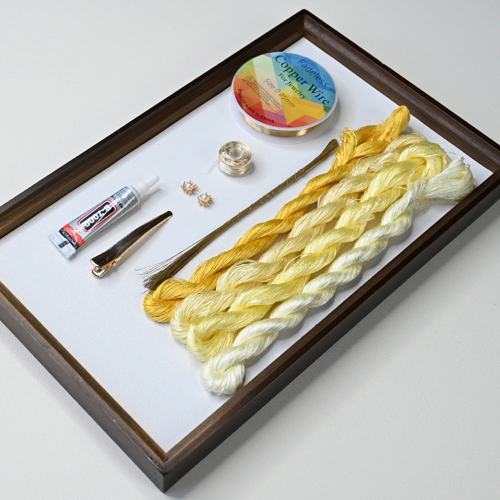 Ronghua DIY Kit-Gold Velvet flower