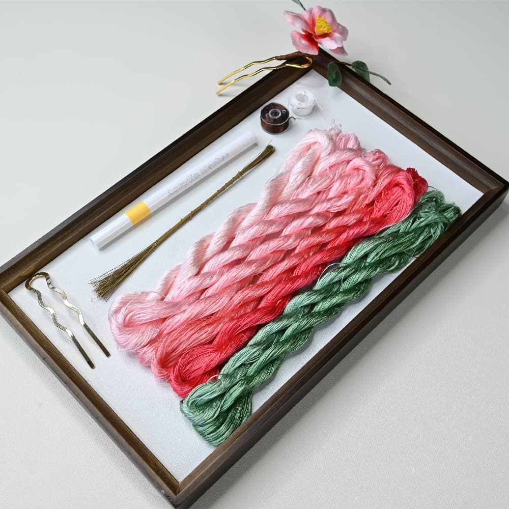 Ronghua DIY Kit-Pink Camellia