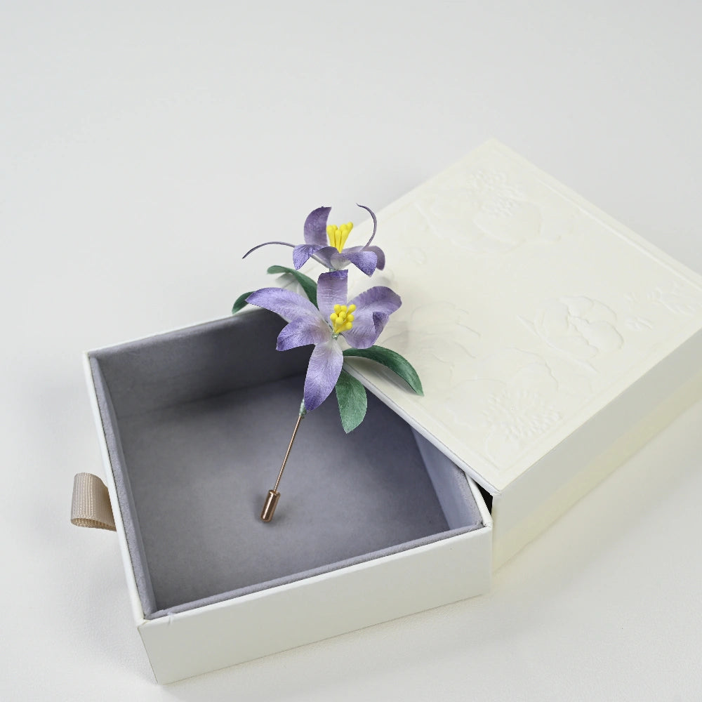 Handmade Ronghua-Light Purple Orchid