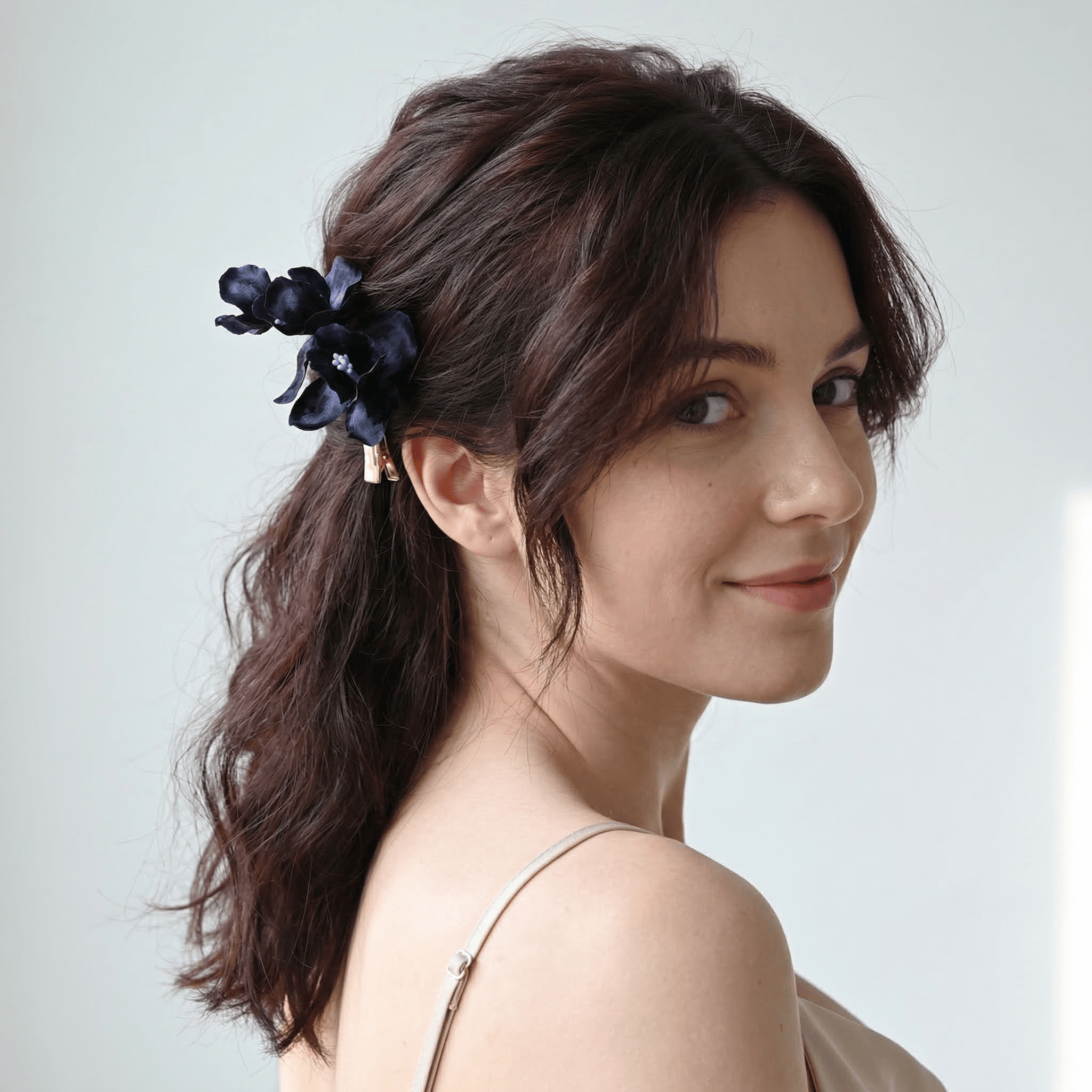 Handmade Ronghua-Dark Purple Iris