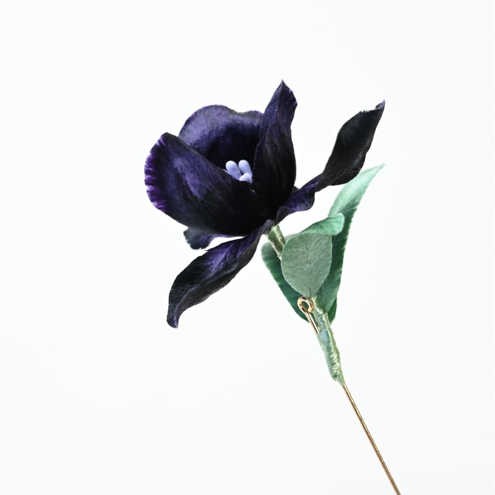 Handmade Ronghua-Dark Purple Iris