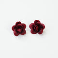 Handmade Ronghua – Red Rose Earrings