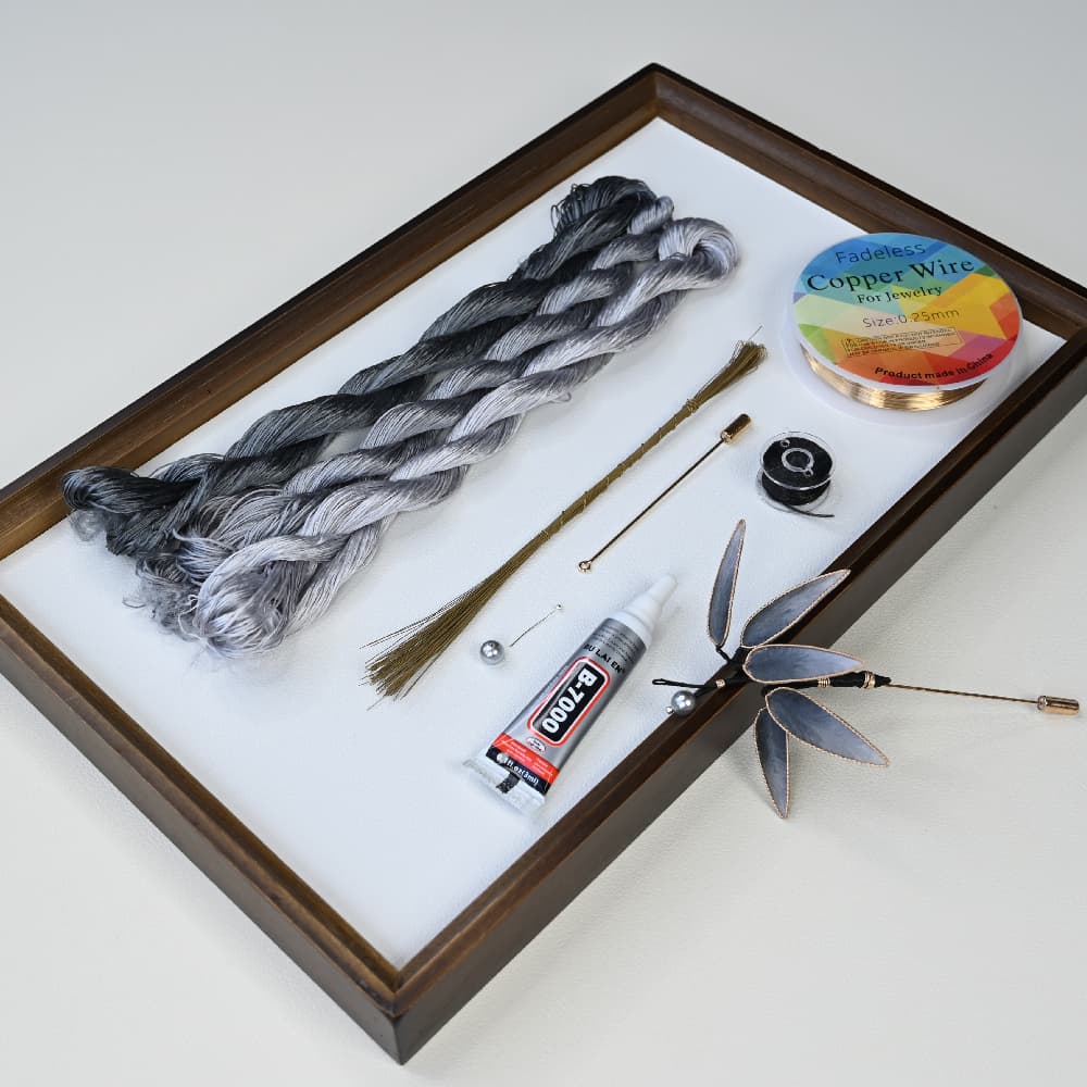 Ronghua DIY Kit-- Bamboo Leaf Brooch