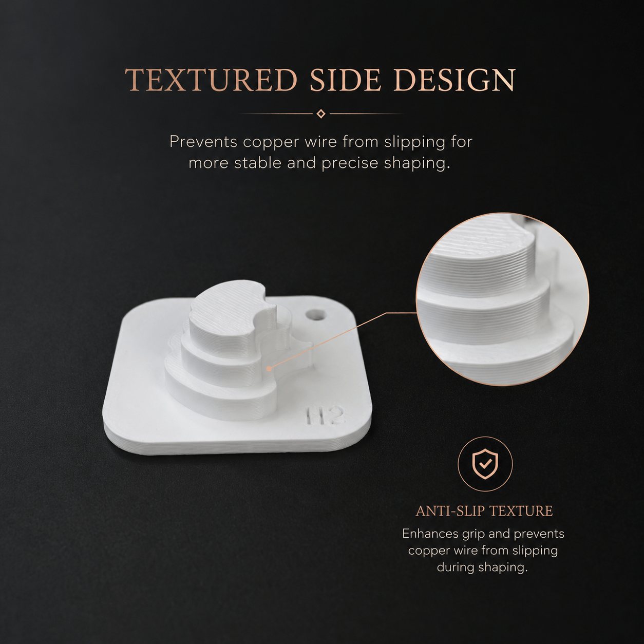 3-in-1 Petal Shaping Mold — Wire Forming Templates for DIY Flowers & Jewelry