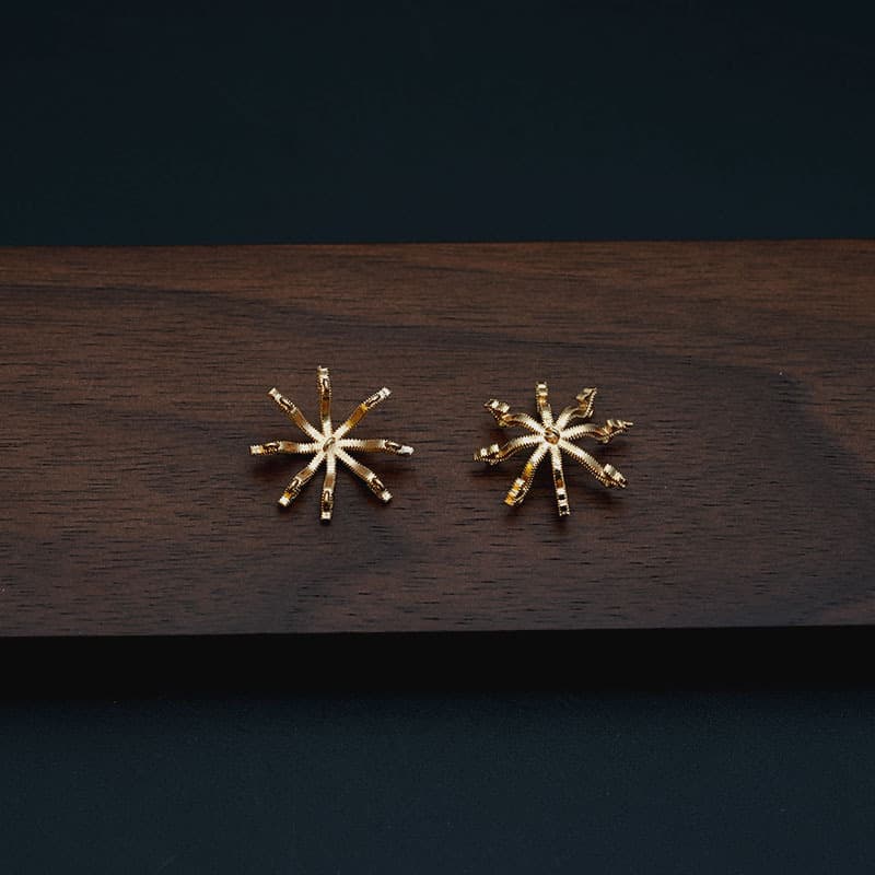 Rhinestone Flower Centers — Copper Bead Caps for Ronghua & Handmade Flowers