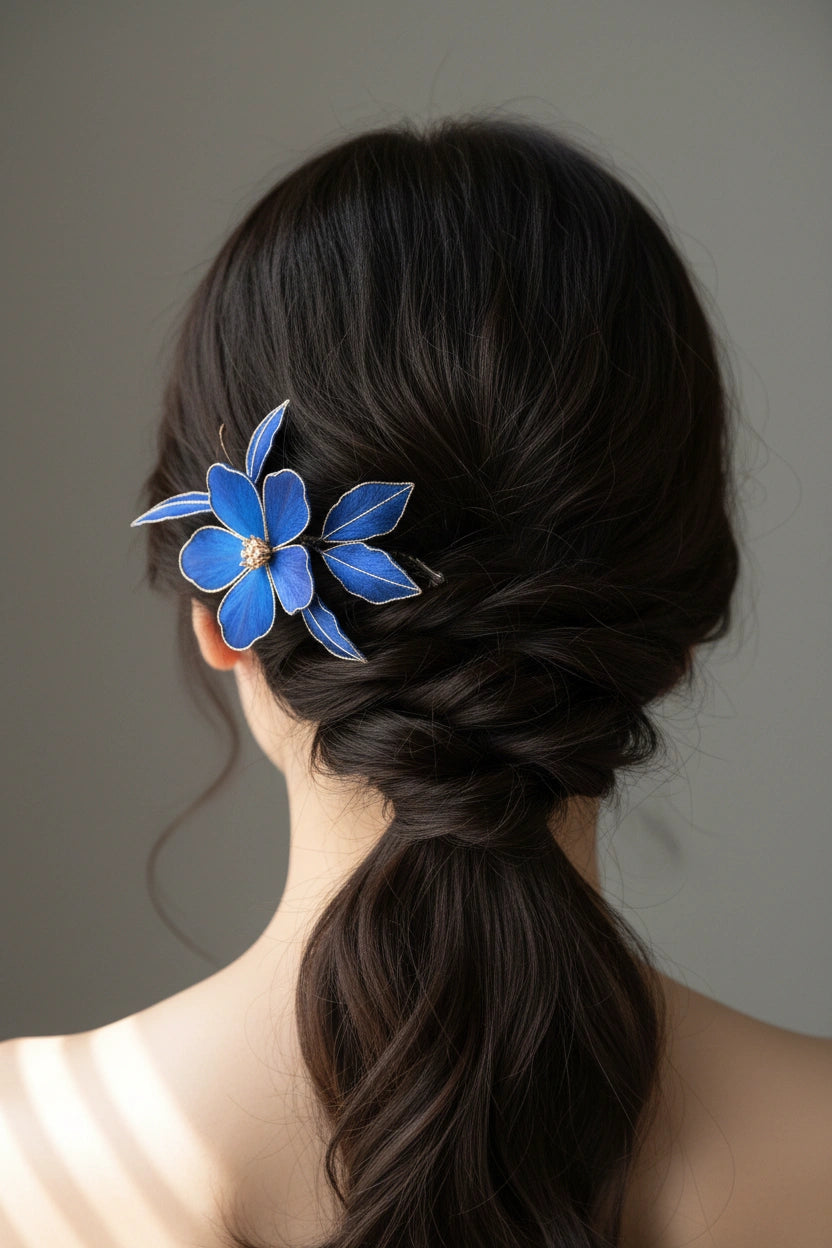 Ronghua DIY Kit--Royal Blue Flower