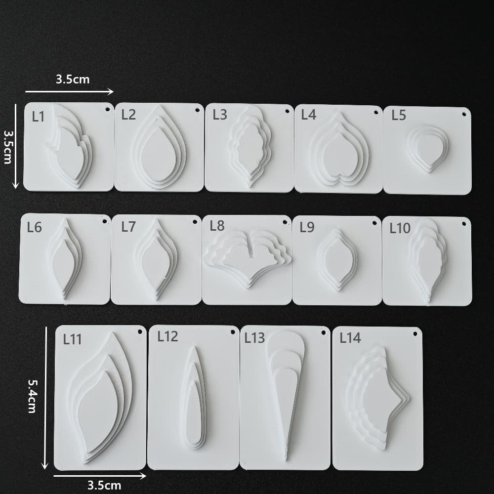 Wire Shaping Templates for Leaf Forms — 3-in-1 Mold for Ronghua & Filigree