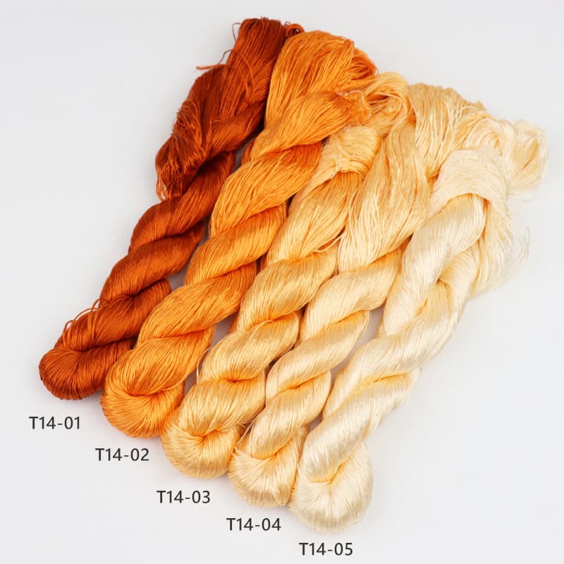 6A Mulberry Silk Thread for Ronghua T14 Orange