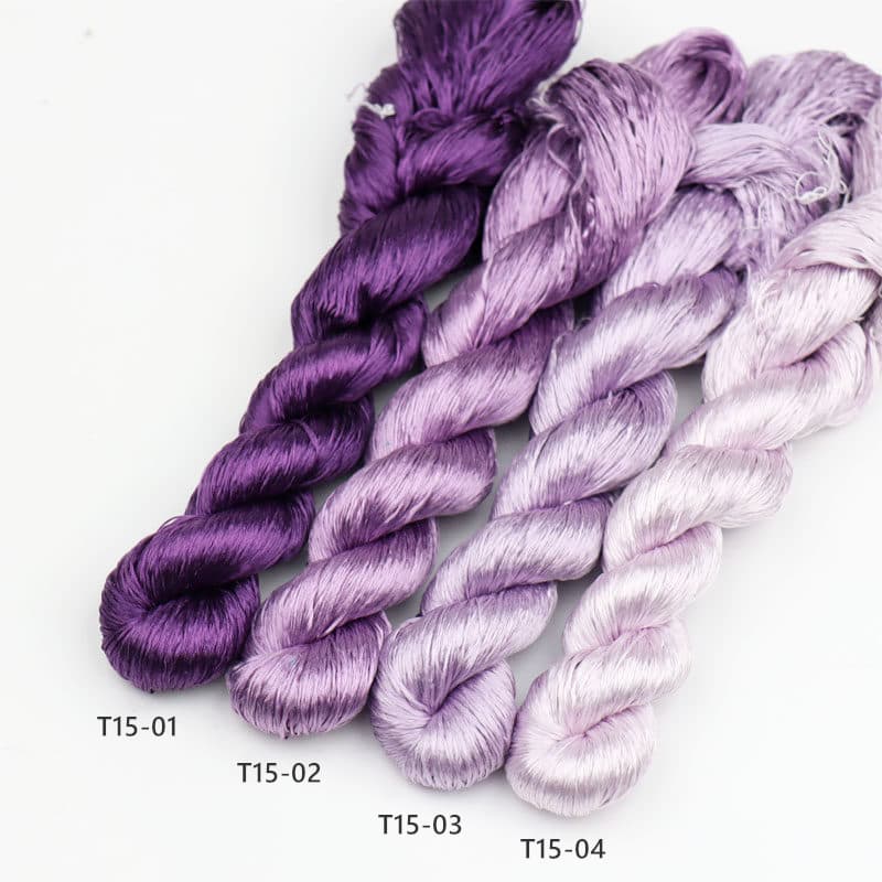 6A Mulberry Silk Thread for Ronghua T15 Purple