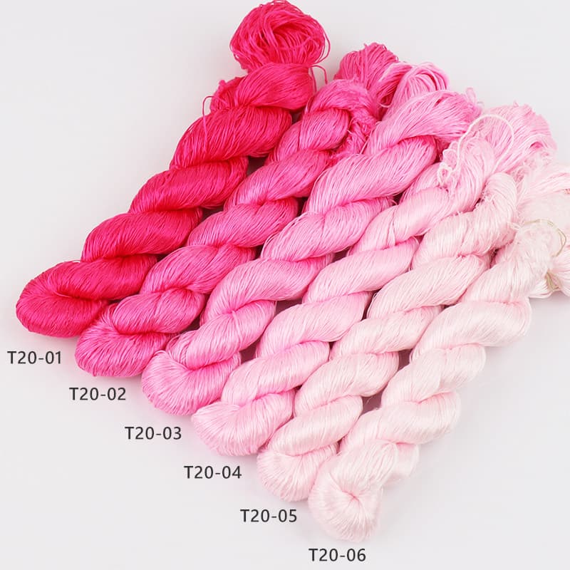 6A Mulberry Silk Thread for Ronghua T20 Pink