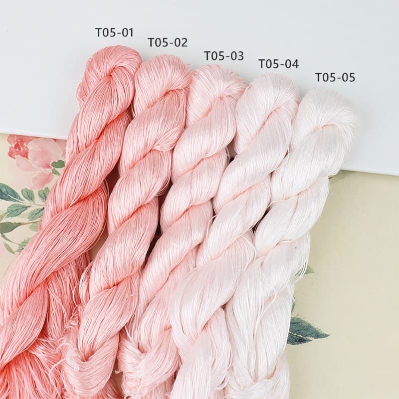 6A Mulberry Silk Thread for Ronghua T05 Pink